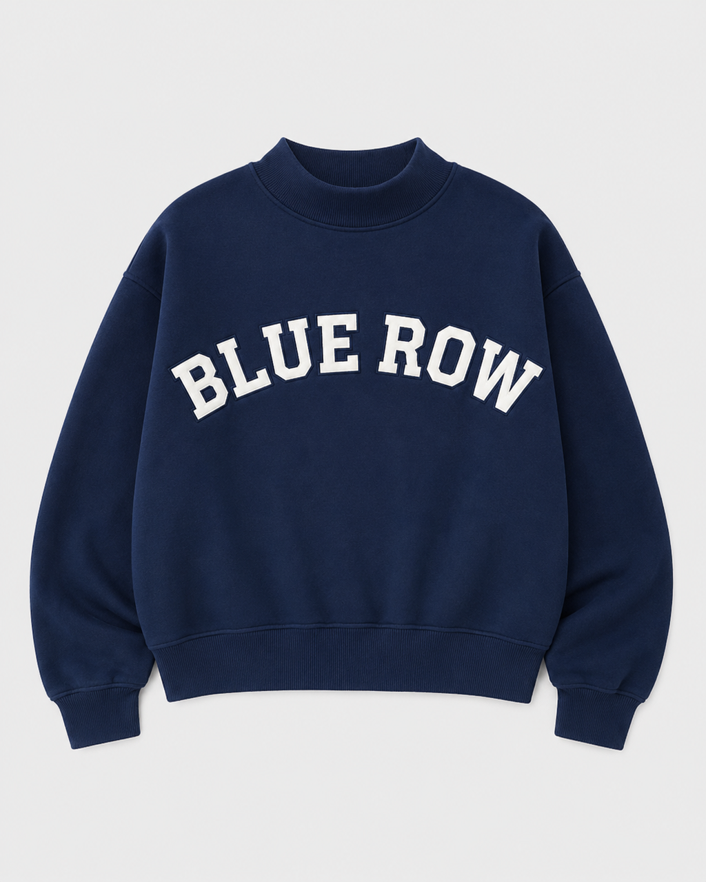 Blue Row Classic Mockneck