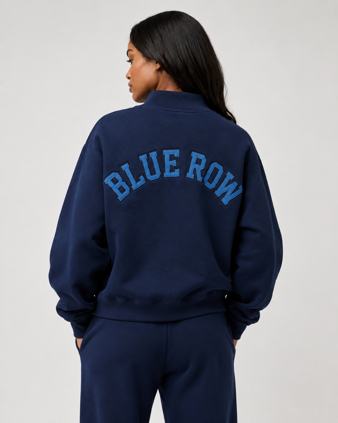 Basic Blue Mockneck