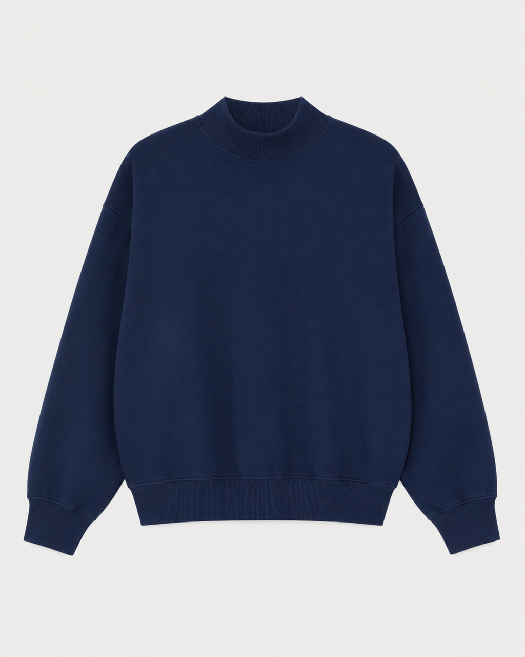Basic Blue Mockneck