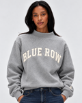 Blue Row 1935 Classic Mockneck in grey French terry
