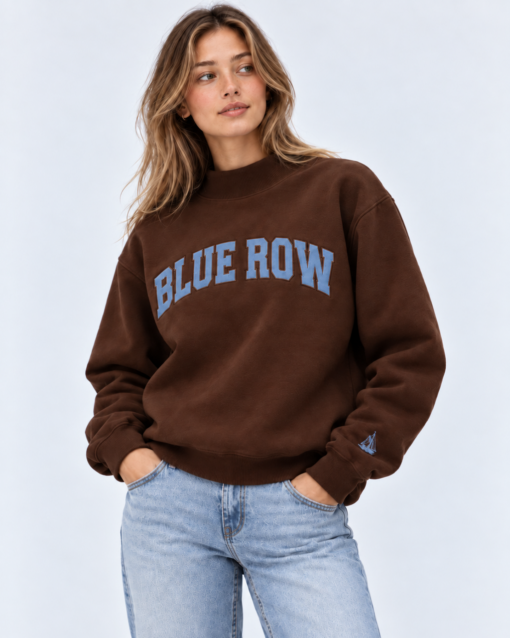 Classic Mockneck — Brown French Terry