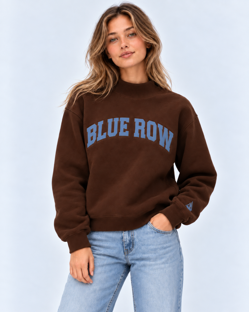Classic Mockneck — Brown French Terry
