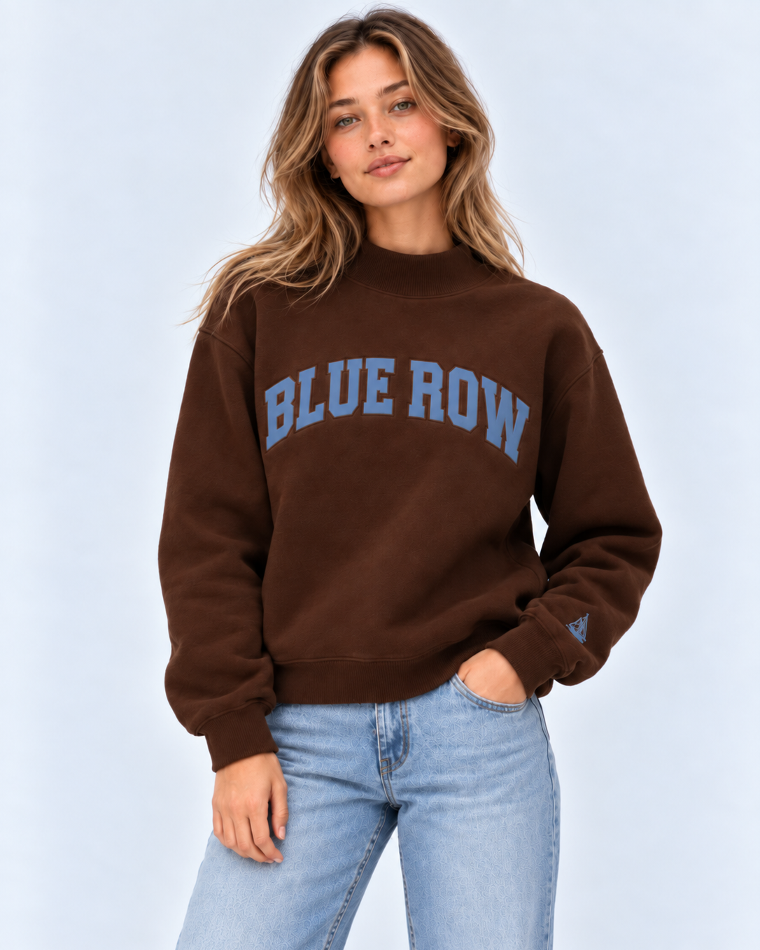 Classic Mockneck — Brown French Terry